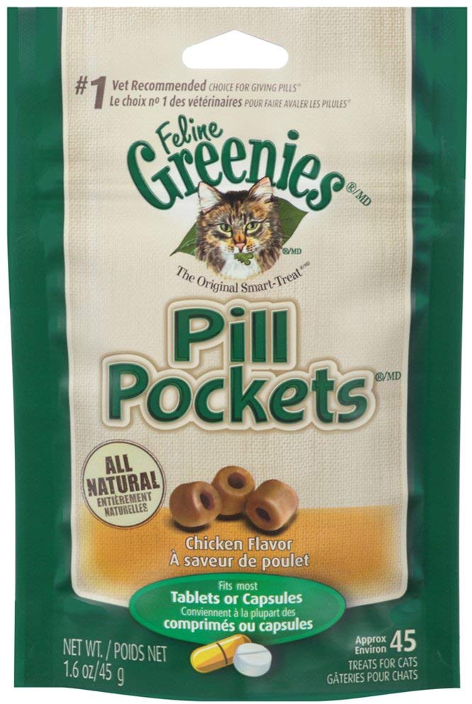 Greenies Feline Pill Pockets Treats for Cats Chicken Flavor - BESTMASCOTA.COM