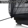 SYOOY - Funda universal para jaula de pájaros, malla de nailon, para atrapar semillas de loro, jaula de red, protector de falda, color negro - BESTMASCOTA.COM
