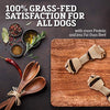 Buffalo Gama de cuero crudo, bocadillos para perros | saludables, alimentados con hierba, Buffalo Jerky crudo, escondite masticables | sabor ahumado de nogal - BESTMASCOTA.COM
