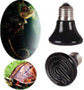 MD Lighting Mini Reptile Bombilla de calor 2 unidades, 25 W 2.362 in mascota infrarrojos Emisor de calor de cerámica para Brooder Coop, lagarto, corderos, serpiente, sin luz, negro - BESTMASCOTA.COM