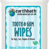 Earthbath 026362 25 unidades Toallitas húmedas para dientes y encías, para  perros, gatos, cachorros y gatitos - BESTMASCOTA.COM