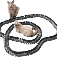 Magic Cat Track y pelota tamaño doble, juguete para gatos, Gatos, Mascotas, Kitties, que consta de 16 'flexible pistas y 4 bolas) - BESTMASCOTA.COM