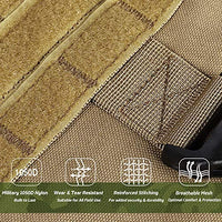 Rabbitgoo Tactical Dog Harness Vest Large with Handle, Military Working Dog Molle Vest with Metal Buckles & Loop Panels, No-Pull Adjustable Training Harness with Leash Clips for Walking Hiking Hunting - BESTMASCOTA.COM