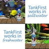 TankFirst Acondicionador de agua completo para acuario, acondicionador de agua para peces, elimina instantáneamente el cloro, cloraminas, amoniaco y nitritos de los tanques de pescado - BESTMASCOTA.COM