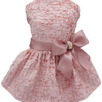 Fitwarm - Vestidos de perro bordados para mascotas, vestido de baile de graduación, color rosa - BESTMASCOTA.COM