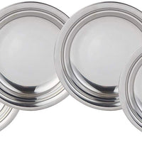 VENTION Global Wansheng - Plato de comida para gatos, cuencos de acero inoxidable para mascotas, plato poco profundo para gatos, cuencos de comida para perros, 10-42 onzas - BESTMASCOTA.COM
