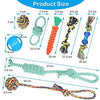 FOCUSPET Dog Chew Toys, Dog Rope Toys Set 10 Pack Dog Chew Toys for Dog Teeth Grinding Cleaning Ball Play IQ Training Interactive Knot Dental Health Chewing Biting Durable Toys - BESTMASCOTA.COM