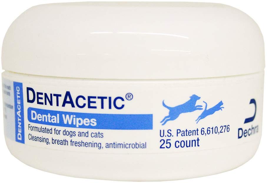 Dechra dentacetic 25 Count Dental Wipes - BESTMASCOTA.COM