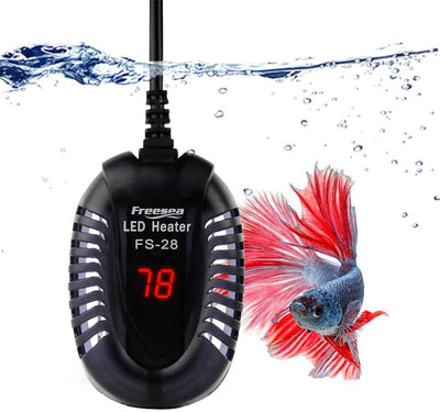 Freesea - Calentador sumergible para acuario (50 W, 75 W, 100 W) con pantalla LED de temperatura - BESTMASCOTA.COM