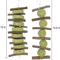 Conejito masticable juguetes para dientes, molar conejo juguetes natural orgánico manzana palitos para conejos, chinchillas, cobayas, hámsters masticar jugar mejorar la salud dental - BESTMASCOTA.COM