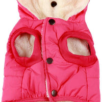 vecomfy - Sudadera con capucha para perro con forro polar y algodón extra cálido en invierno, chaqueta para perro pequeña con capucha - BESTMASCOTA.COM