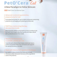 Breezytail PetO'Cera Cat - Derma Care Cream Gatos - Snout & Foot Pad Crema hidratante seco, piel sensible irrita de piel especializada Feline Skincare - BESTMASCOTA.COM