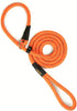 Correa para perro Mighty Paw Slip Rope | 6 pies, talla única, correa de cuerda deslizante. Fácil de poner, no necesita collar o arnés. Cuerda de escalador duradera y resistente a la intemperie con costuras reflectantes (naranja) - BESTMASCOTA.COM