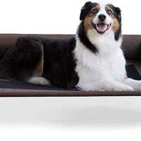 K&H Pet Products Bolster - Cuna para mascotas (tamaño grande, chocolate/malla) - BESTMASCOTA.COM