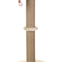 Akarden rascador de gato, 360 grados, rascador de garra de gato con bola colgante, muebles de gato, felpa suave y suave, 26.3 pulgadas de altura - BESTMASCOTA.COM