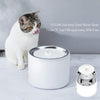 PetKIT Fuente de agua de acero inoxidable, fuente de agua inteligente para mascotas de 1,35 l/46 oz con luz LED, funciona con pilas, ultra silenciosa, bomba de apagado automático, modo de trabajo dual automático para gatos - BESTMASCOTA.COM