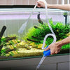 Limpiador de acuario tanque de peces de acuario limpiador de grava arena con boquilla larga con driver de flujo de agua - BESTMASCOTA.COM