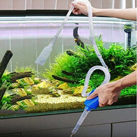 Limpiador de acuario tanque de peces de acuario limpiador de grava arena con boquilla larga con driver de flujo de agua - BESTMASCOTA.COM