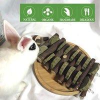 Kathson Conejo Masticar Juguetes Chinchilla Trata Conejo Masticar para Molienda de Dientes, Palos para Roedores, Ratas, Cobayas, Hámsters Conejos Enanos Ardillas y Gerbils - BESTMASCOTA.COM