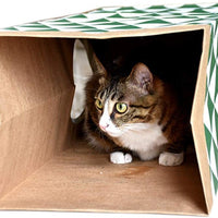 jzmyxa portátil gato bolsa de papel túnel Toy plegable Túnel para, conejos, gatos, hurones, mascota, papel, casa - BESTMASCOTA.COM