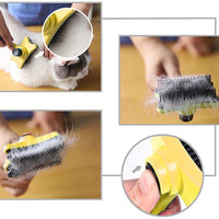 Mingzheng - Juego de alimentador automático de alimentos y agua con cepillo para rebanar con temporizador digital para gatos y perros pequeños, solución para mascotas, fácil de desmontar/limpiar/montar/rellenar - BESTMASCOTA.COM