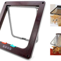 xiaoyu interior 4 maneras de bloqueo Cat Dog Puerta & Flaps - BESTMASCOTA.COM