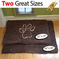 Perro stepngo – Felpudo (tamaño mediano 32"x19"-Extra grueso, Super absorbente, microfibra por iprimio, Marrón - BESTMASCOTA.COM