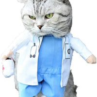 nacoco perro gato ropa Halloween vaqueros Doctor disfraz mascota Apparel - BESTMASCOTA.COM