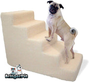 Pet Escaleras para Tall cama Espuma Pet Pasos Blanco 5 Paso perro gato Animal Rampa - BESTMASCOTA.COM