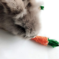 Hamiledyi Bunny divertido árbol conejo juguete masticable con forma de zanahoria Playpen - BESTMASCOTA.COM