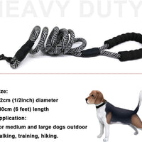 Correa para perro MayPaw resistente, de nailon de 1/2 x 6 pies, con asa acolchada suave y gruesa para perros grandes y medianos - BESTMASCOTA.COM