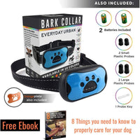 Collar para perros con corteza – detiene a los perros ladridos rápidamente! Dispositivos seguros anti ladridos Collares de control de entrenamiento, disuasorio para mascotas pequeñas, medianas y grandes. Sin golpes, mando a distancia o citronela. Disposit - BESTMASCOTA.COM