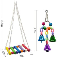 Deloky 8 paquetes de juguetes para masticar con columpio de pájaros, hamaca de loro, juguetes adecuados para pequeños parakeets, cacatolas, conos, aletas, chacamayos, loros, pájaros de amor - BESTMASCOTA.COM