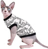 Sphynx - Camisetas de algodón para mascotas con cuello redondo, sin mangas, para gatos y perros pequeños - BESTMASCOTA.COM