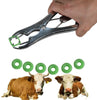 Cxgoods - Pinzas de castración para ganado, oveja, cabra, con 100 anillas de castración, herramienta de castración para animales - BESTMASCOTA.COM