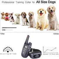 WOPET Dog Training Collar, 1500ft Remote Dog Shock Collar, 100% Waterproof and Rechargeable with Electric/Shock/Vibra/Beep Control Collar for Small Medium Large Dogs - BESTMASCOTA.COM