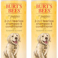 Champú 2 en 1 Burts Bees para perrito, no irrita los ojos, paquete de de 2 - BESTMASCOTA.COM