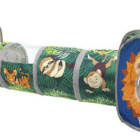 Kitty City Jungle Cat Cube Combo, Cubo plegable para gato, cama para gato, túnel, juguetes para gatos - BESTMASCOTA.COM