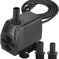 Bomba de agua para acuario sumergible KEDSUM de 880GPH, con cabezal sumergible para fuente hidropónica, mayor flujo de velocidad, velocidad de flujo ajustable, multifunción para pecera, estanque, rocalla, cascada - BESTMASCOTA.COM