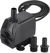 Bomba de agua para acuario sumergible KEDSUM de 880GPH, con cabezal sumergible para fuente hidropónica, mayor flujo de velocidad, velocidad de flujo ajustable, multifunción para pecera, estanque, rocalla, cascada - BESTMASCOTA.COM