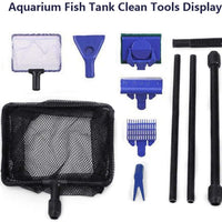 Toopify - Herramientas de limpieza para acuario, 6 en 1, kit de limpieza ajustable y limpiador de grava para tanque de peces, sifón para cambio de agua y limpiador de arena - BESTMASCOTA.COM