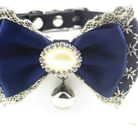 Cocopet - Collar de lujo hecho a mano con pedrería japonesa con colgante de campana para gatos disfraz de niña, color rosa (XS) - BESTMASCOTA.COM
