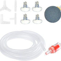 Pawfly7-13 pies Airline Tubing Standard Aquarium bomba de aire accesorios con piedras de aire, válvulas de verificación, ventosas y conectores - BESTMASCOTA.COM