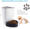 ROMEKER Comedero automático para gatos, 4 L, alimentador inteligente para mascotas, dispensador automático de comida para perros, gatos, alimentador de comida para perros grande, 6 comidas, temporizador programable, batería de control de porciones, alimen - BESTMASCOTA.COM