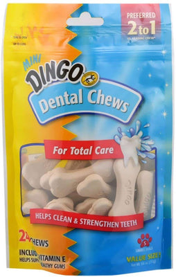 Dingo Denta Treats Mini masticables blanqueadores de dientes, 24 unidades - BESTMASCOTA.COM