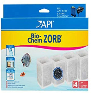 Cartucho de filtración API CRYSTAL BIO-CHEM ZORB, limpia y limpia el agua del acuario eliminando residuos, colores, olores, metales pesados y gases tóxicos, úsalo al iniciar o mantener un acuario. - BESTMASCOTA.COM