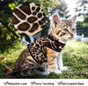 SCIROKKO - Arnés y correa para gato, a prueba de escape, ajustable, para caminar al aire libre, chaqueta con hebilla de seguridad, estampado de leopardo - BESTMASCOTA.COM