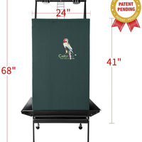 Colorday Good Night - Funda para jaula de pájaros grande con tapa para jugar, Verde - BESTMASCOTA.COM