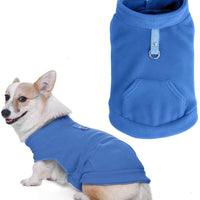 EXPAWLORER - Chaleco de forro polar para perro con bolsillo para abrigos esponjosos y ropa para el otoño y el invierno - BESTMASCOTA.COM