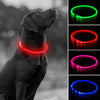 Collar de perro recargable por USB, LED, brilla en la oscuridad, collar para mascotas, resistente al agua, cortable, de TPU, para perros pequeños, medianos y grandes - BESTMASCOTA.COM